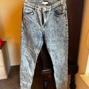H & M Acid Wash Jeans